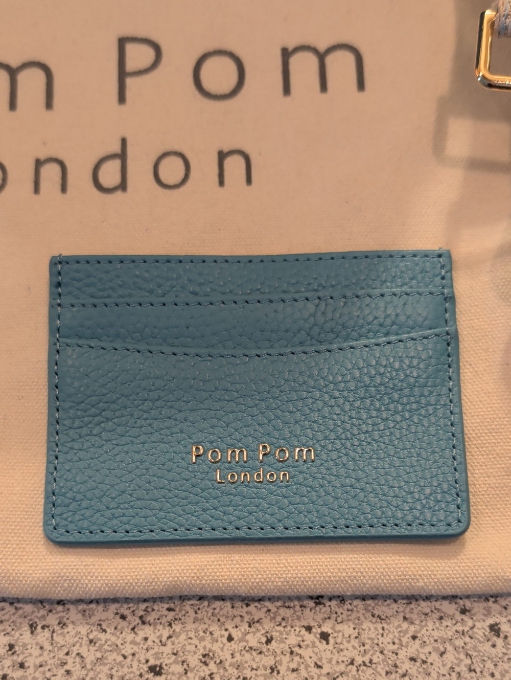 Pom Pom London Cabana Blue Original Plus Leather Crossbody Bag w/ Accessories - Picture 2 of 16